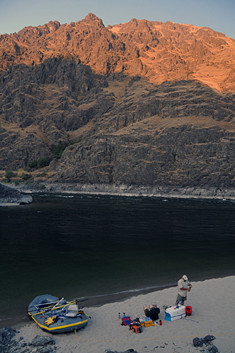 Hells Canyon confluence Snake River Main Salmon River rafting